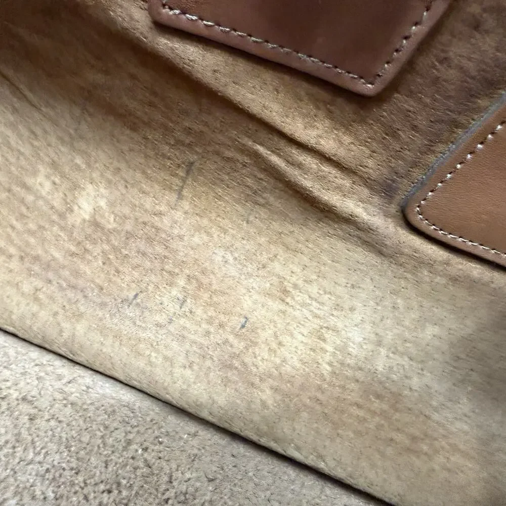 Jack Georges VTG UNIVERSITY PROFESSIONAL LEATHER DOWEL BRIEFCASE Shoulder Bag